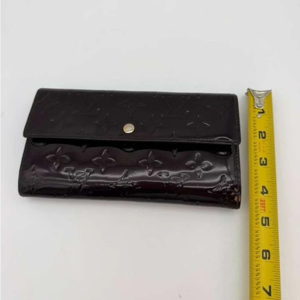 Louis Vuitton Vernis Monogram Wallet Authentic LV Patent Leather With Chain - Picture 10 of 12